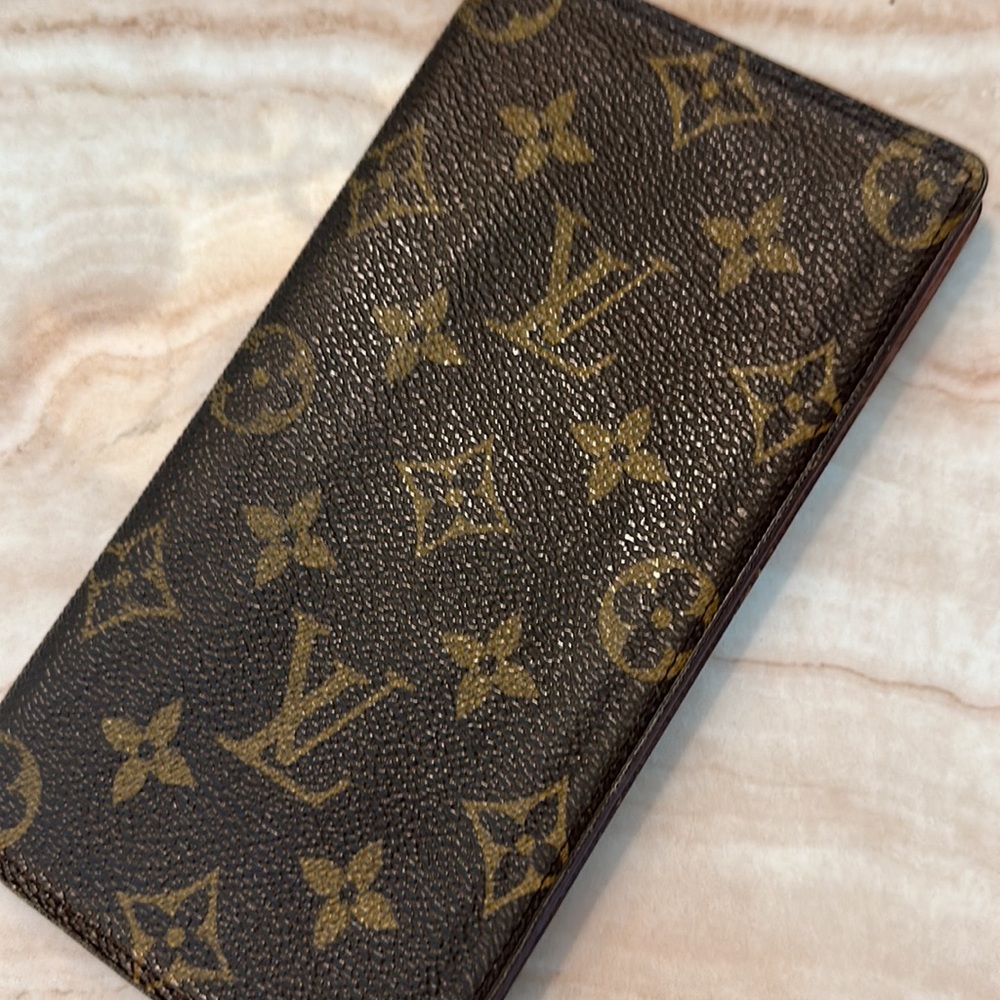 Louis Vuitton Authentic Long Brown Monogram Wallet